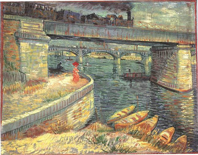Vincent Van Gogh Bridges across the Seine at Asnieres